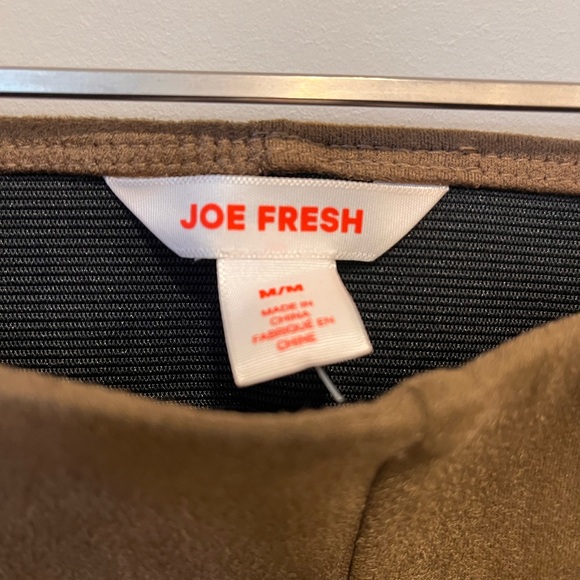 Joe Fresh Brown Faux Suede Leggings Size Medium | Color: Brown/Tan - Picture 6 of 6